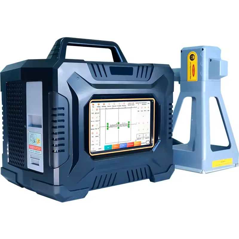 50 Вт волоконная лазерная маркировочная машина ручной маленький промышленный