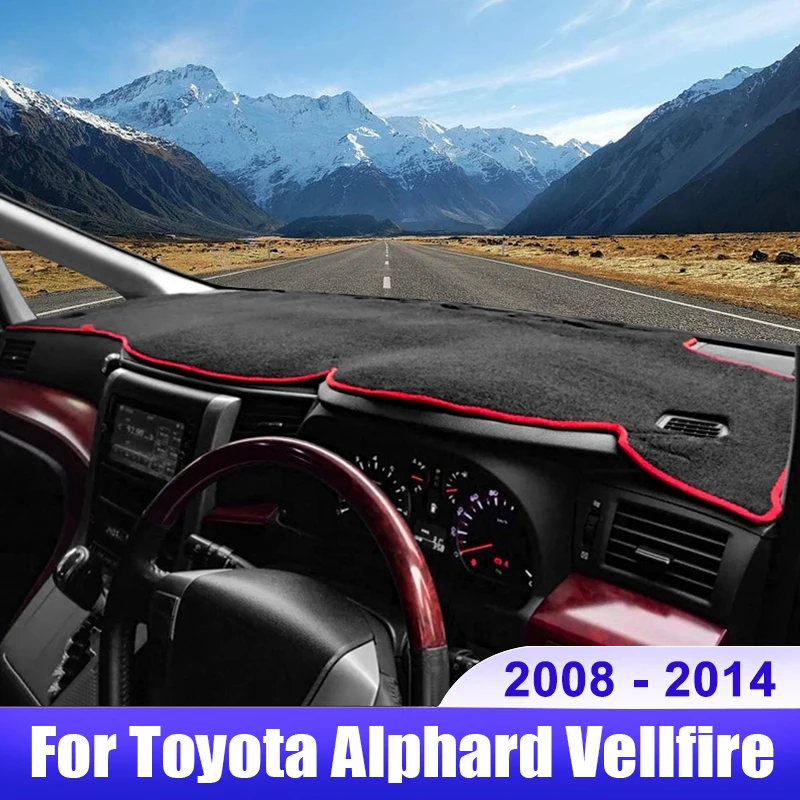 

Коврик для приборной панели автомобиля, противоскользящий, для Toyota Alphard Vellfire 20 AH20 2008 - 2011 2012 2013 2014