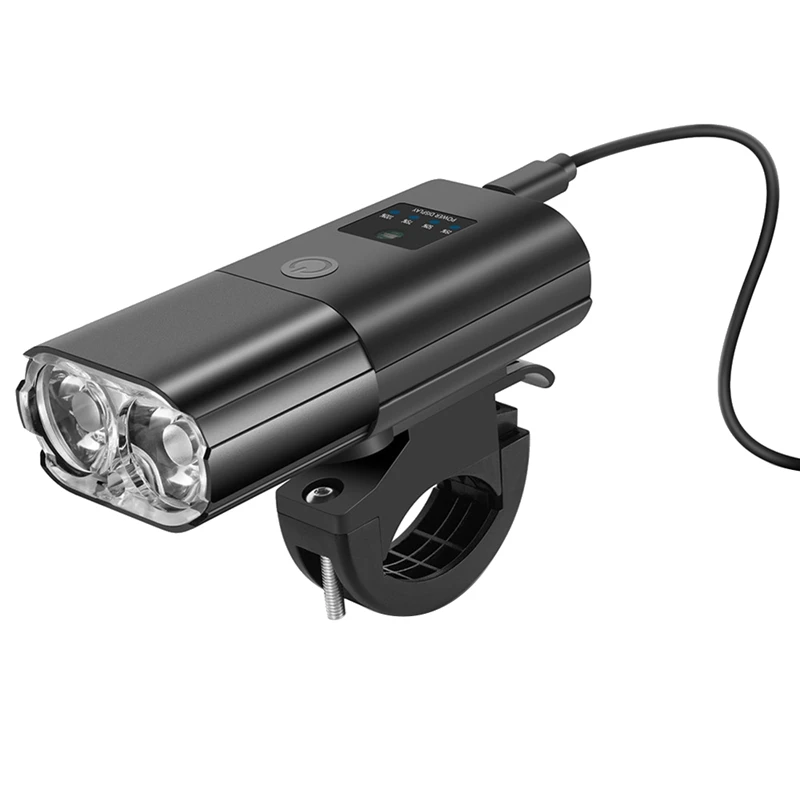 

Bicycle Light 1000Lumen 4000MAh Bike Headlight Power Bank Flashlight Handlebar USB Charging MTB Road Cycling Highlight