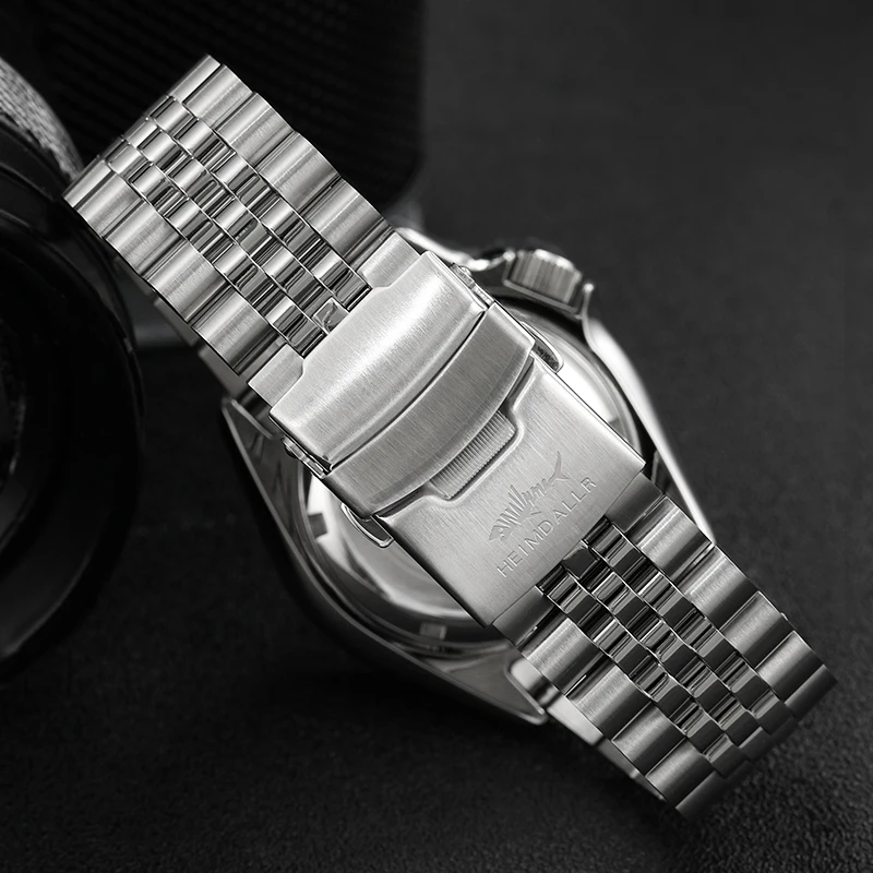 Фото HEIMDALLR SKX007 Мужские часы NH36 Автоматические механические часы из стали 316L с сапфировым стеклом C3 Супер светящиеся 200 м Водонепроницаемые наручные часы для дайвинга №4
