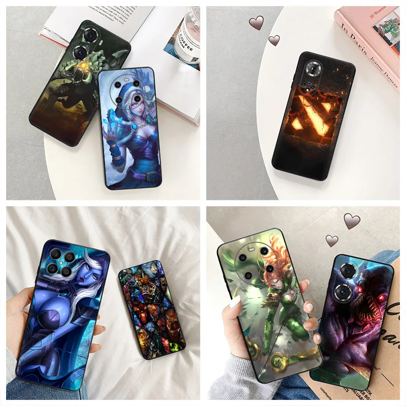 Силиконовый черный чехол для телефона Honor x8b Magic5 x9 x7 b x6 x8 a 90 70 8x x8a x7b Game Dota Pixel 6a 7a 8a 7 6