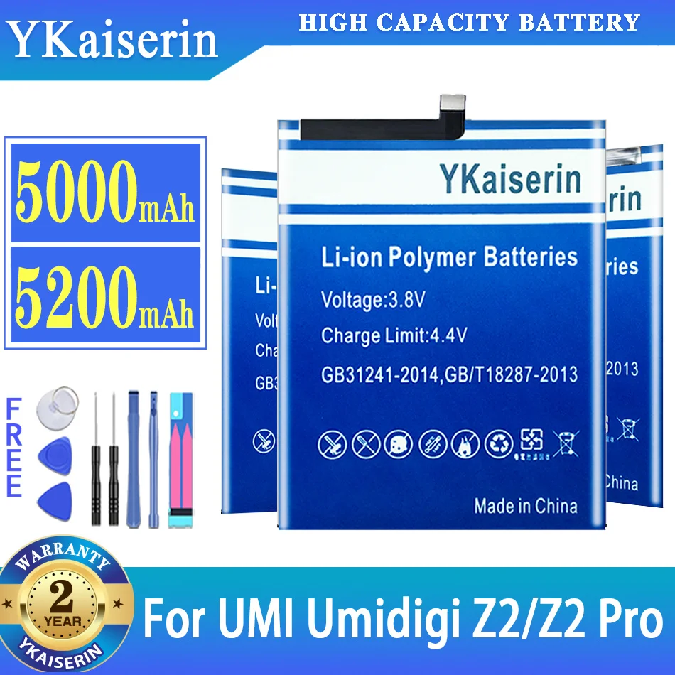 

Высококачественный аккумулятор ykaisin для UMI Umidigi Z2 Z2 Pro Z2Pro, номер отслеживания аккумуляторов + Бесплатные инструменты