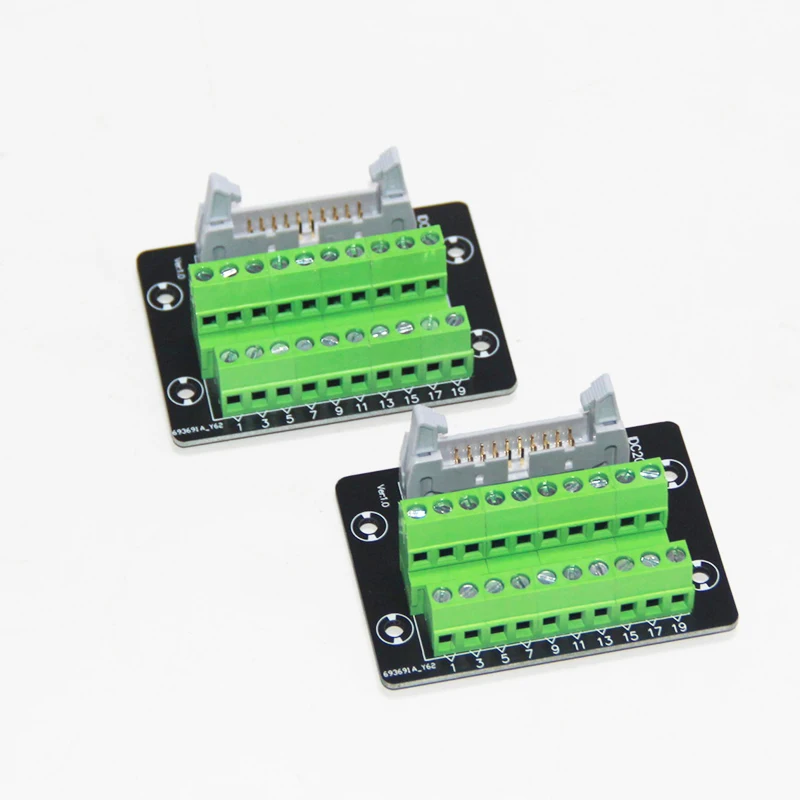 

IDC20P to Terminal Adapter Board Module IDC 20Pin Interface PLC Relay Breakout Board terminal block