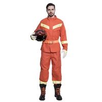five piece set customizable safety firefighter rescue uniform protective fire fighting clothing