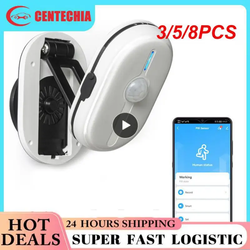 

3/5/8PCS Tuya Smart Infrared Human Sensor Anti-theft Alarm 720 Degree Adjustable Infrared Sensor Wide Angle Projection