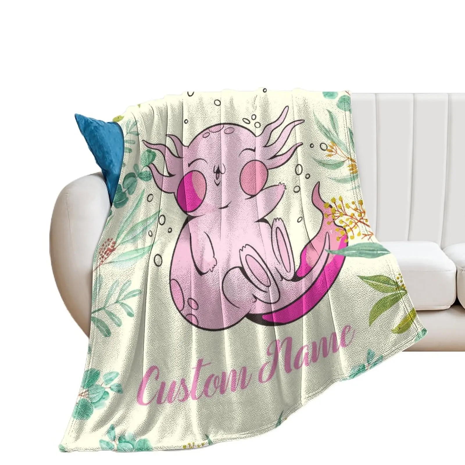 

Flannel Blanket Fluffy Lightweight Custom Name Baby Blankets Throw Blanket Comforter Soft Warm Cozy Throw for Newborn Baby Kids