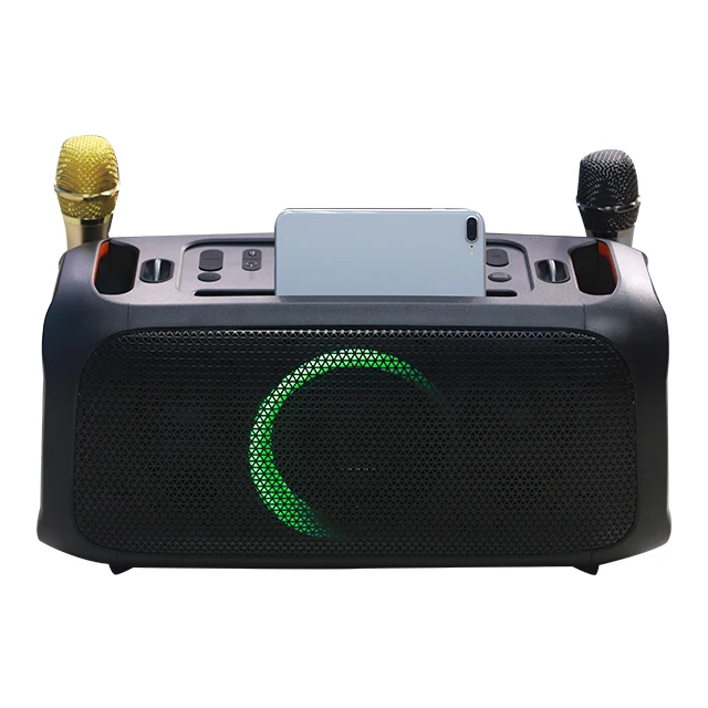 

china factory new arrival karaoke speaker S18 100W wireless party speaker with 2pcs microphone