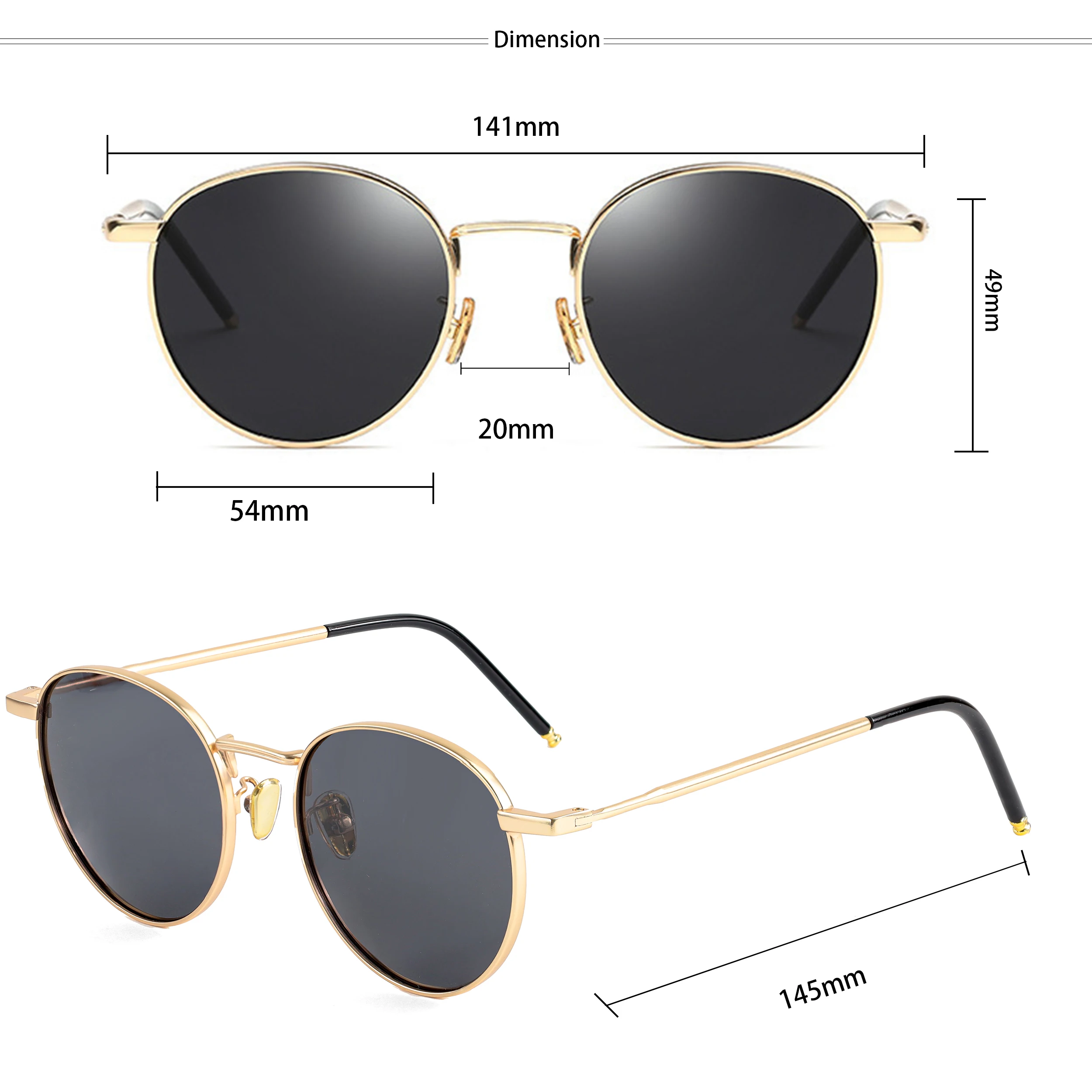 Солнечные очки CATERSIDE в стиле ретро UV400 Мужские поляризационные солнцезащитные