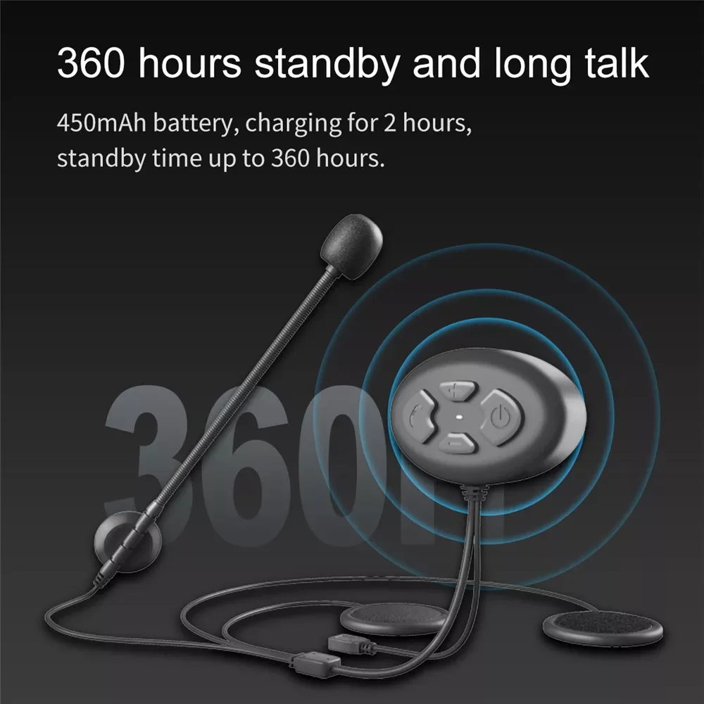

2 Riders Helmet Intercom Motorcycle Bluetooth 5.0 Headsets Intercomunicador with Fm Radio Wireless Walkie Talkie Interphone