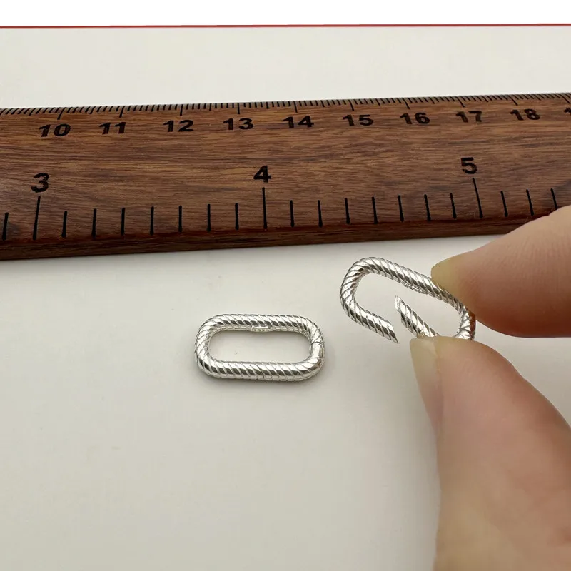 Застежка из серебра 925 пробы для браслетов и ожерелий 1 шт.