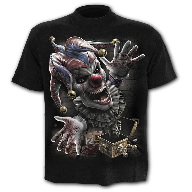 

Punk Heavy Metal Style Skull Guitar Men's T-shirt 3D Shirt O Collar Fashion Harajuku Top Boy's Clothing Large Size Streetwear