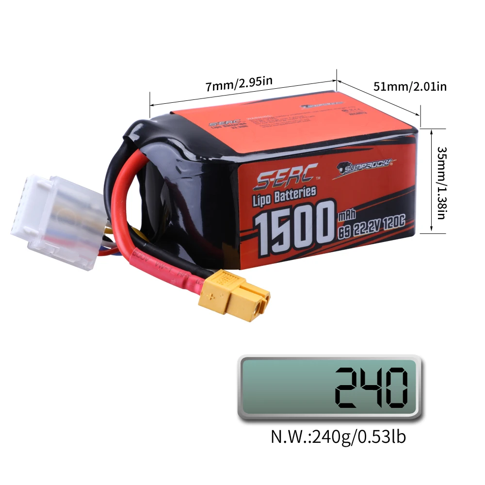 SIGP 6S Lipo аккумулятор 22 2 В 1500 мАч RC 120C Soft Pack с разъемом XT60 для FPV квадрокоптера