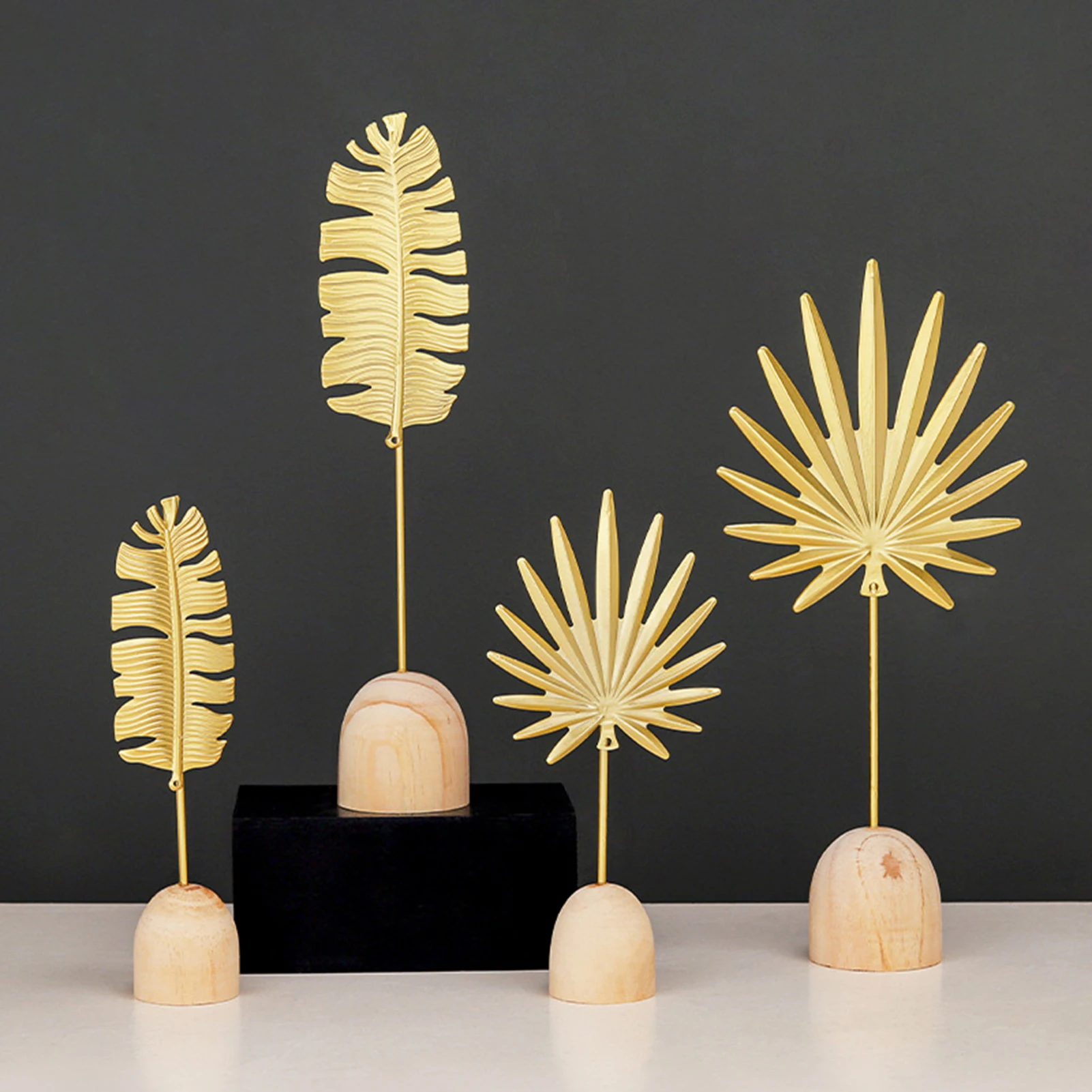 

Nordic Light Luxury Wrought Iron Leaf Ornaments Nordic Leaf Home Decor Decorative Knick Knacks Home Decorations Desktop Craft