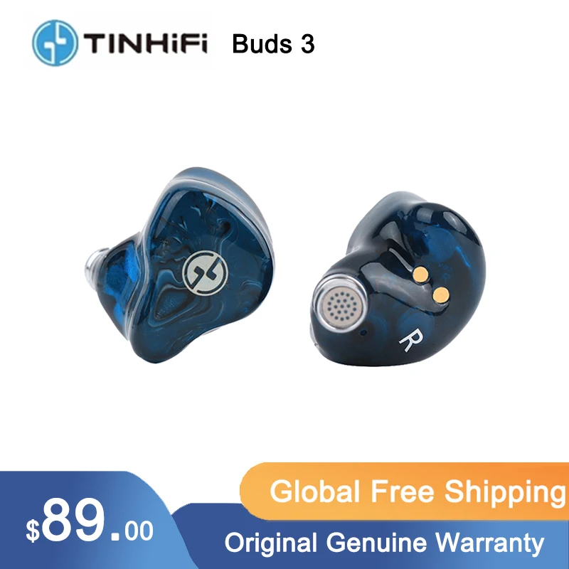 

Tin Hifi Tin Buds 3 High-Fidelity Bluetooth v5.2 Earbuds