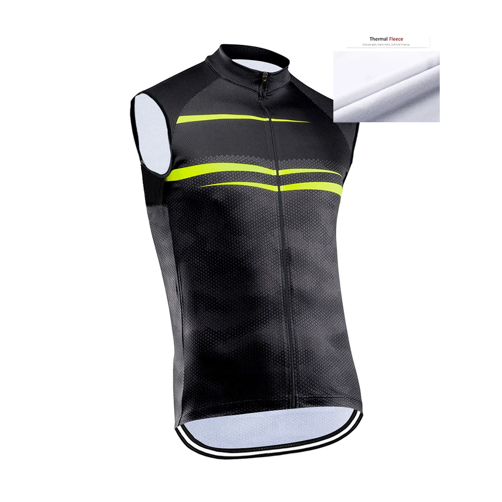 

2022 Профессиональный термальный флисовый велосипедный жилет без рукавов, велосипедная Джерси, зимняя одежда для горного велосипеда, одежда ...