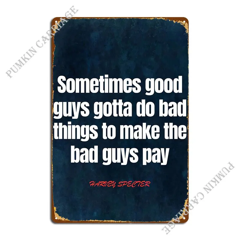 

Металлический плакат с цитатами «Харви Спектер»