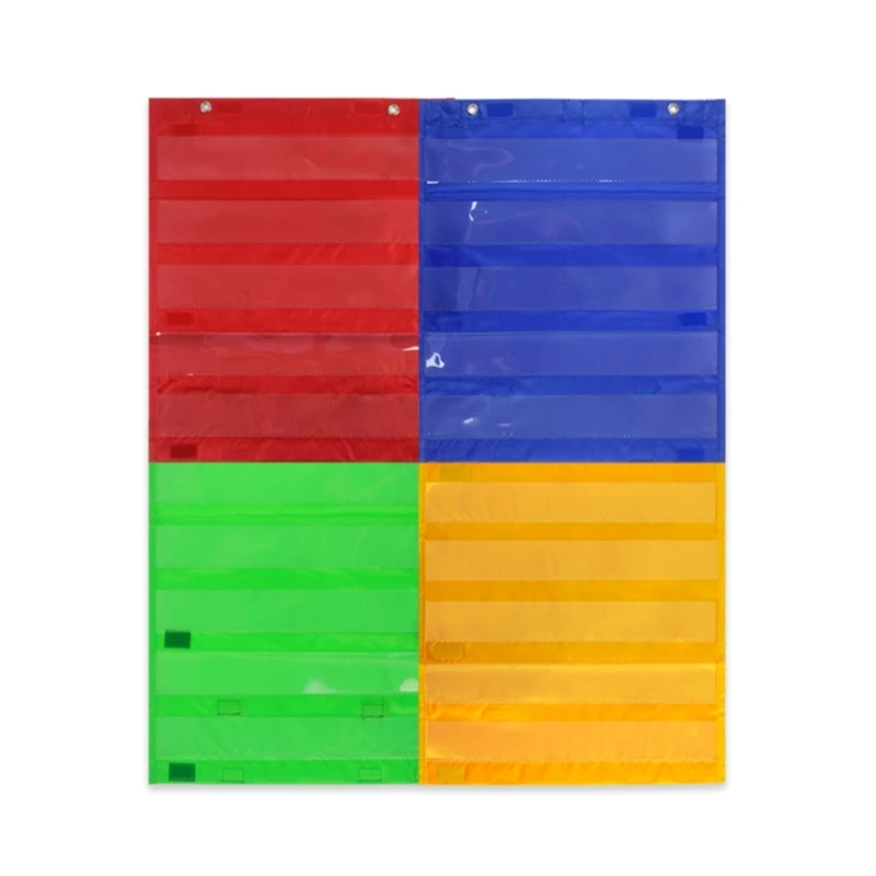 

20CB Magnetic Teaching Chart 5-layer Magnetic Pocket Chart for Classroom, Kindergarten, Preschool Learning Activities