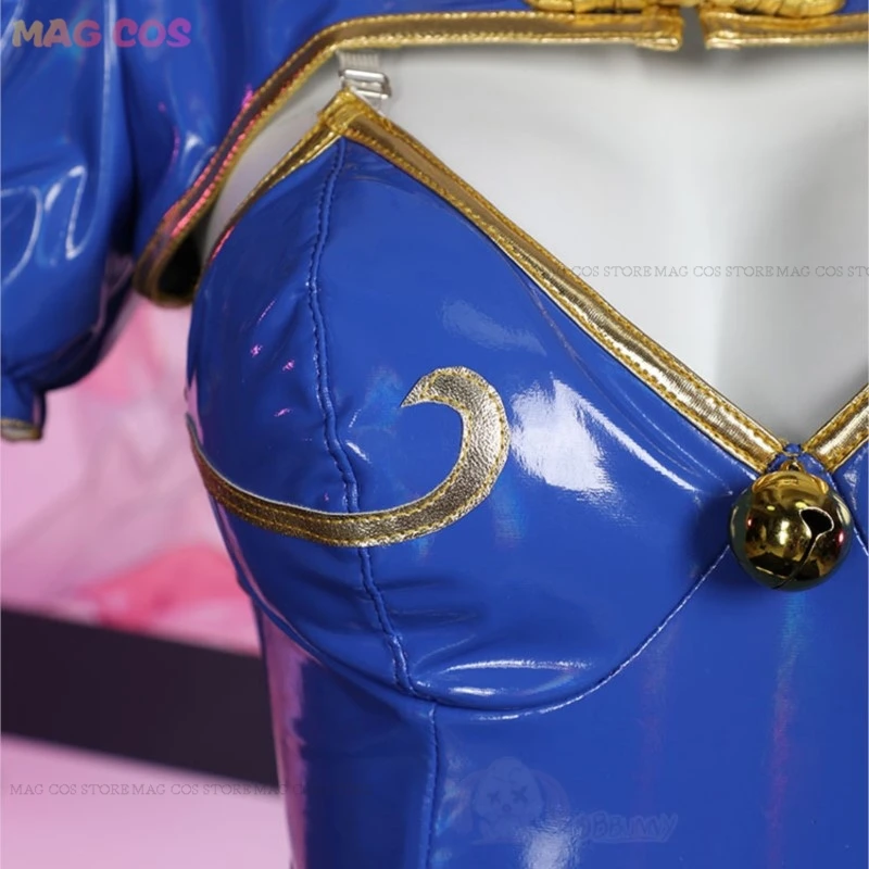 Street Chunli Chun Li Косплей Костюм Парик Истребитель Игра SF Ролевая Банни Наряд Для