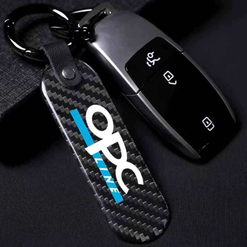 

Car Key Chain Key Ring Carbon Fiber Metal Keychain for Opel OPC Line Astra h g j k f Zafira a b Corsa b c d Mokkav Insignia
