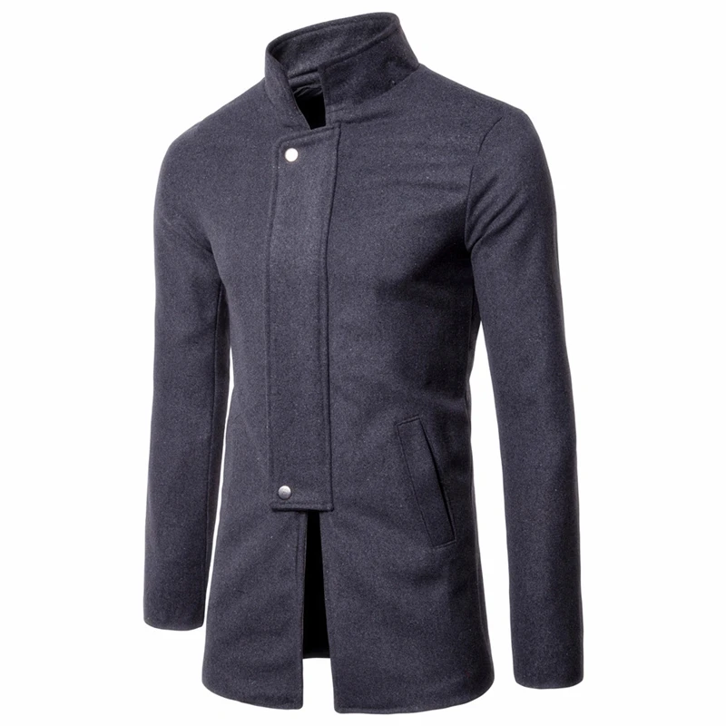 

2022 European, American, Japanese and Korean foreign trade men slim collar personality tailored fabric coat DF03-Special P30
