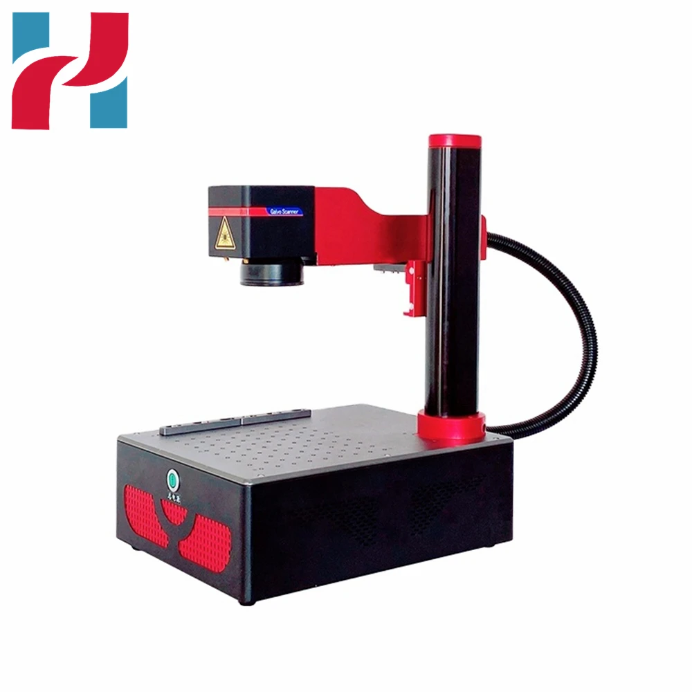 Jewelry laser engraver machine, portable fiber laser marking machine price with D50 ring rotary