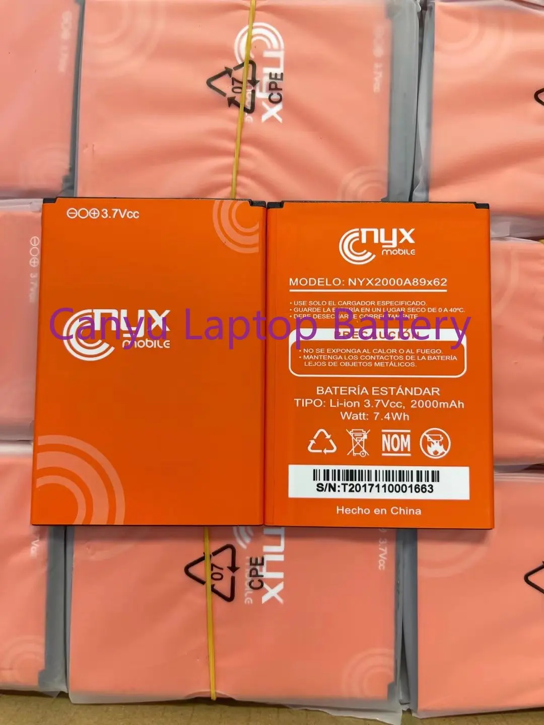 

Аккумулятор nyx 100% NYX2000A89x62 2000 мАч