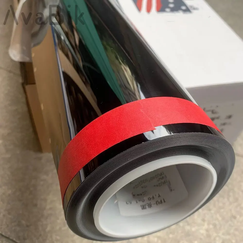 Самовосстанавливающаяся PPF 1X1 5 м глянцевая черная защитная пленка из ТПУ для