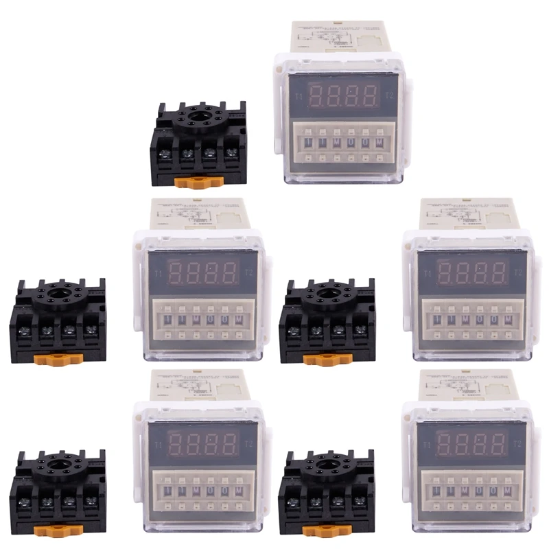 

5X AC 220V 5A программируемое релейное устройство с двойной задержкой