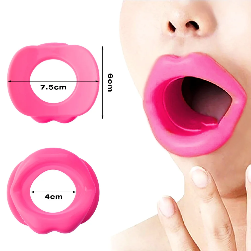 

Silicone Rubber Face Slimmer Exercise Mouth Piece Muscle Anti Aging Anti Wrinkle Women Lip Muscle Trainer Device Face Lift Tool