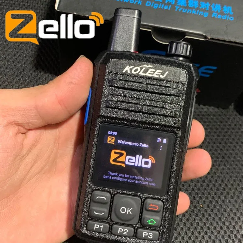 Free Earphones Zello Walkie Talkie 4G Long Range Amateur Mobile Radio Blue Tooth Transceiver Phone Network Walkie Talkie 100km
