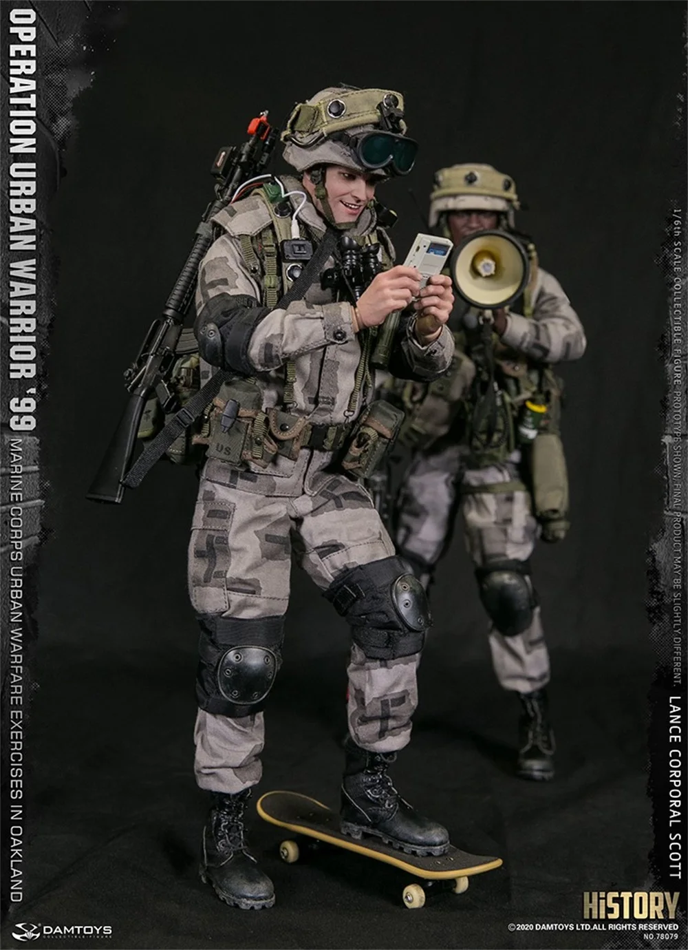 

1/6 DAMTOYS DAM 78079 Operation Urban Warrior 99 - Marine Corps urban warfare exercises in Oakland Corporal Scott Action Figure