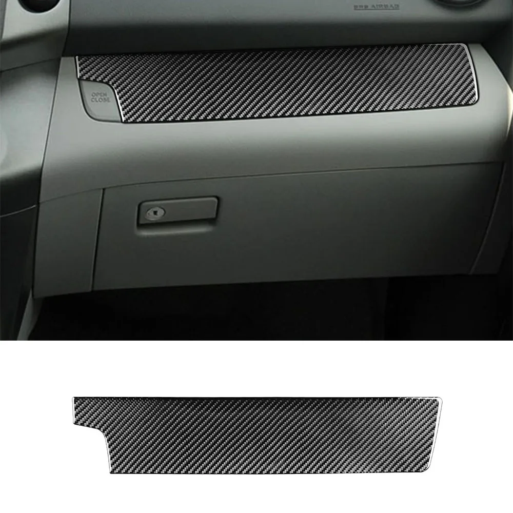 

for RAV4 2006-2012 Passenger Center Control Panel Decoration Cover Trim Sticker Decal Car Accessories Carbon Fiber