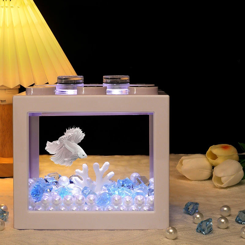 Специальная аквариумная акриловая сетка коробка с красными блоками стеклянные