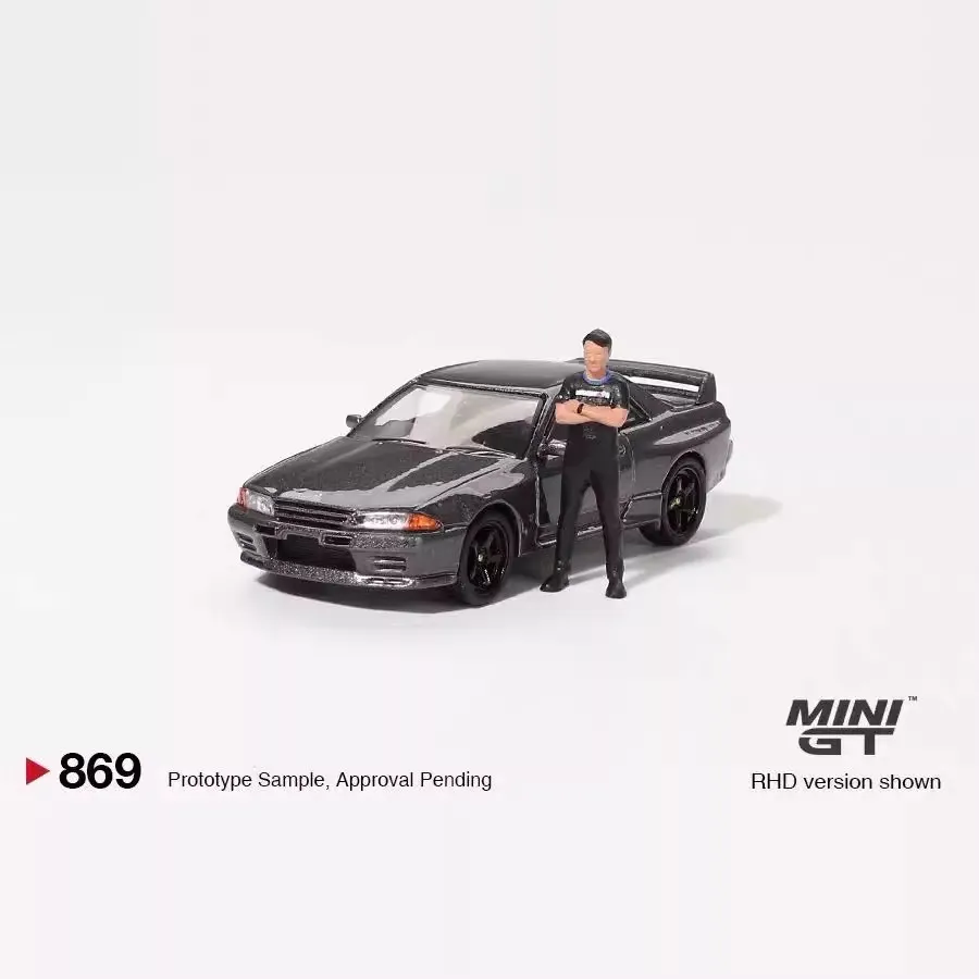 Фото MINIGT TSM 1:64 Подарки для подростков: Коллекционная модель автомобиля 869 Skyline R32 из литого металла №3