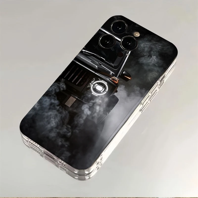 Фото Мужской мягкий чехол для телефона Manly Man SUV G63 для iPhone 16 17 Air 14 Plus 15 Pro Max 16E 17E 13 Mini 12 11 XS 7 8 SE с узором, задняя крышка №5