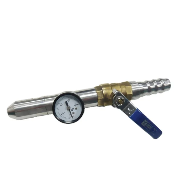 

12.5mm IPX6 6.3mm IPX5 Water Jet Nozzle with Pressure Gauge