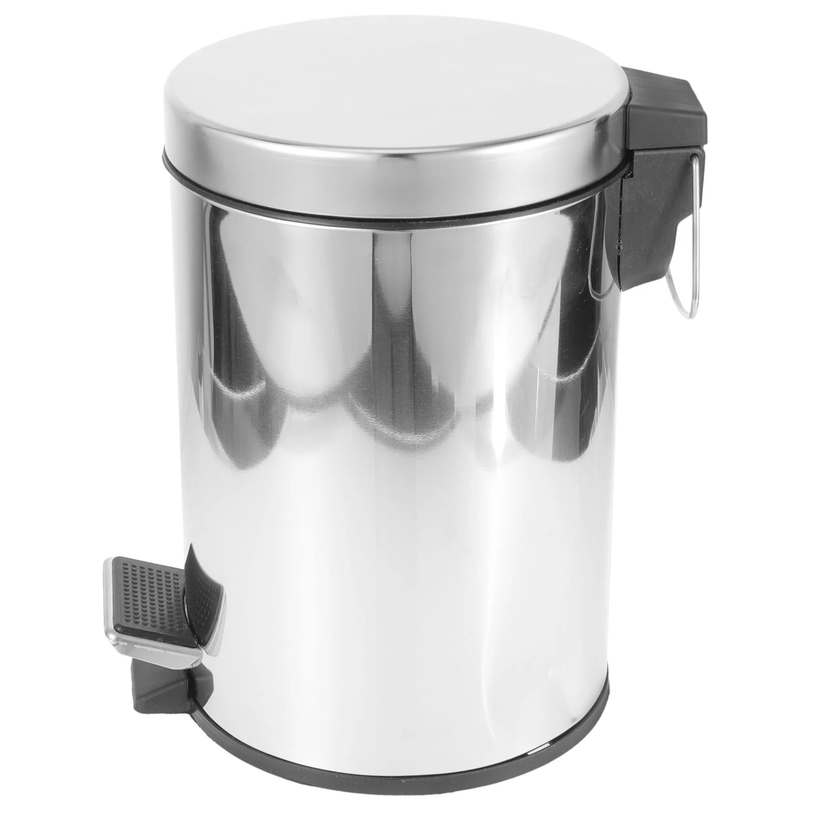 

Bathroom Waste Basket Stainless Steel Litter Box Lid Pedal Trash Can Step Garbage Container Office Kitchen Dust Bin Metal