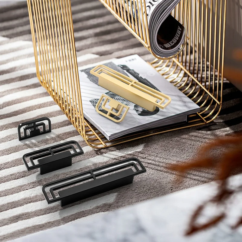 Классическая Ручка твердая латунь золотые винтажные ручки древний шкаф черные