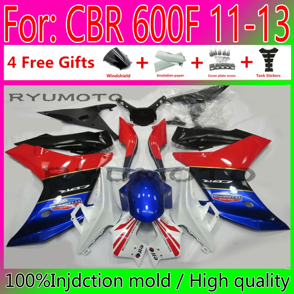 

ABS Motorcycle Injection mold fairings for Honda Cbr600 F CBR600F 11 12 13 CBR 600F 2011 2012 2013 bodywork Fairing
