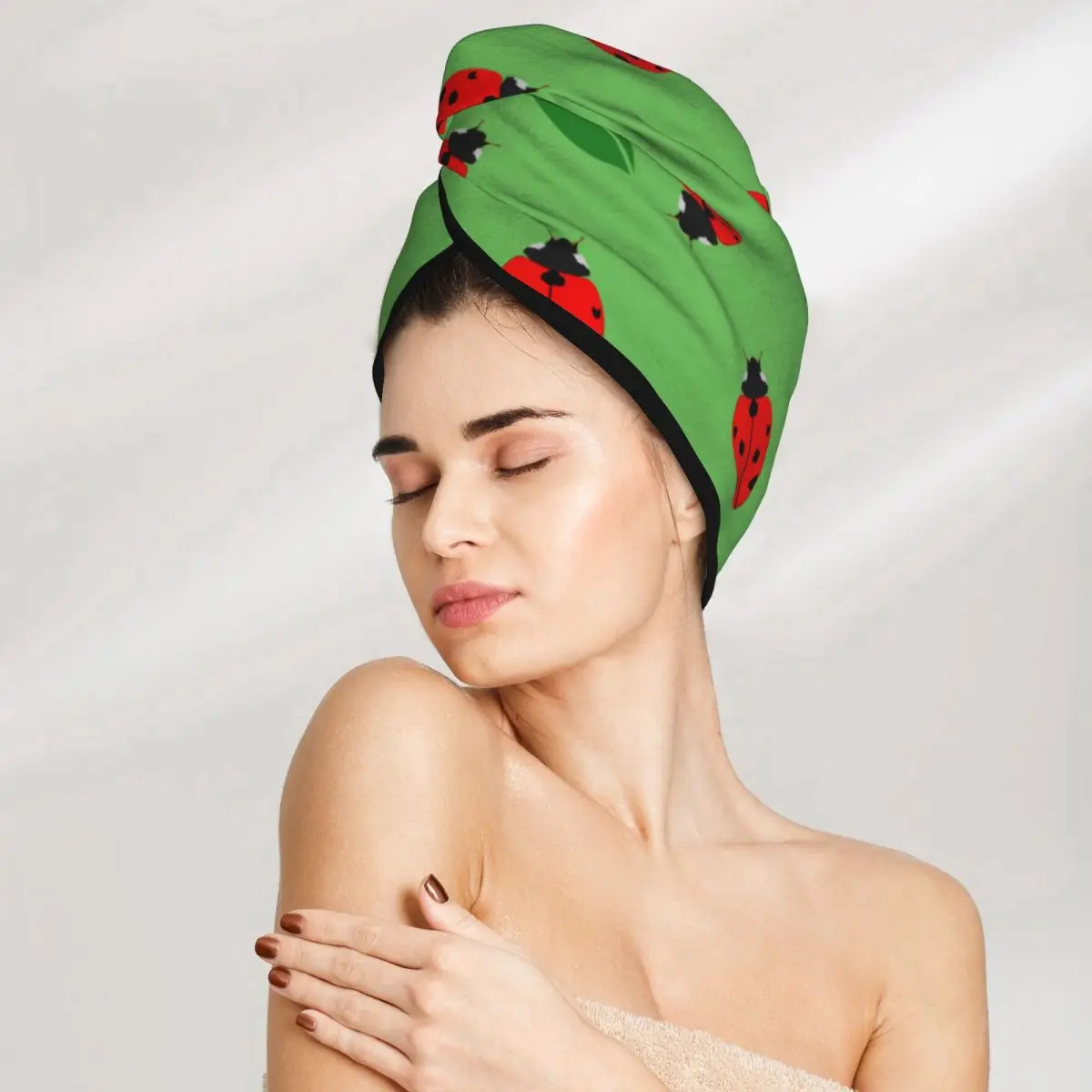 Cap Hat Bath Microfibertowel Cap Absorption Turban
