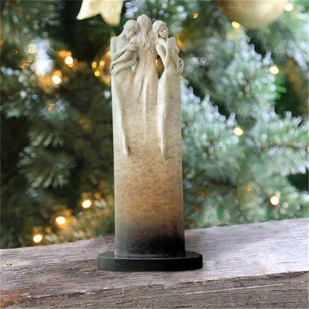 

Полимерная скульптура, домашняя художественная статуя для гостиной, демонстрационная фигурка для внутреннего декора, подарок на Рождество...