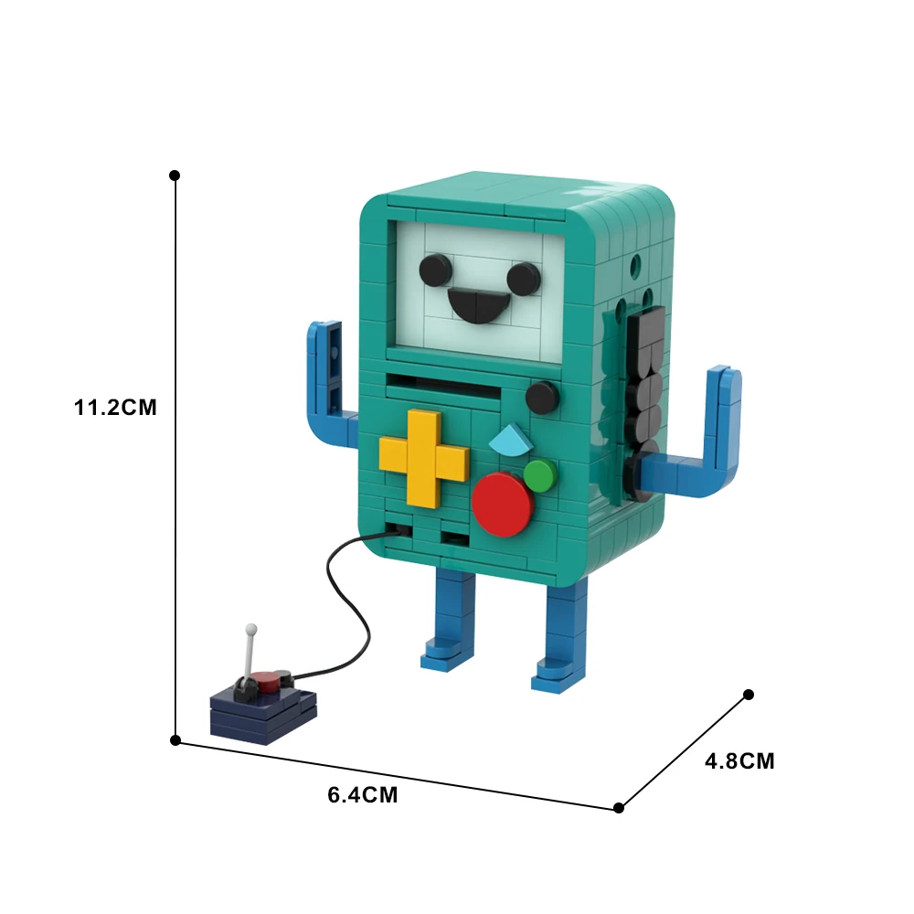 MOC Adventure Time Beemo Bricks Аниме Мультяшная модель Креативный строительный блок Детские