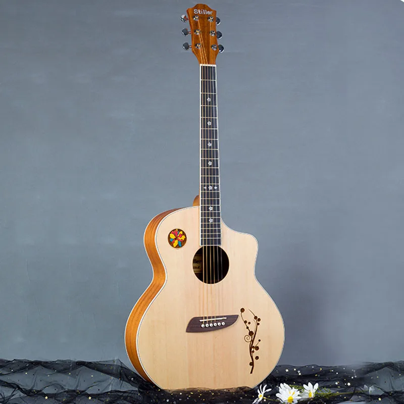 

Country Jazz Acoustic Guitar Classical Resonator Beginner Six-string Guitar Folk Classic 41 Inches Veneer Guitarra Musicman