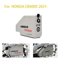 motorcycle toolbox decorative trunk 5 liters storage adventure accessories for honda cb400x 2021 side bracket aluminum box