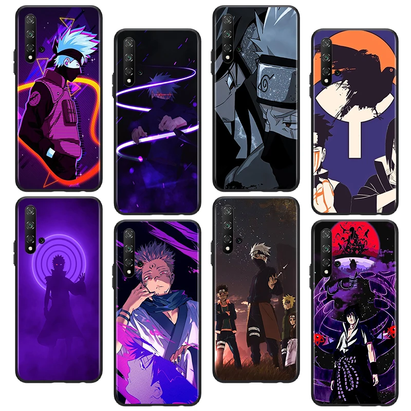 

Anime Naruto Hyun For Huawei Honor 60 50 X30 30i 20 10 10i 10X 9X 9S 9C 9 8X A lite Pro SE Black luxury Silicone Soft Phone Case