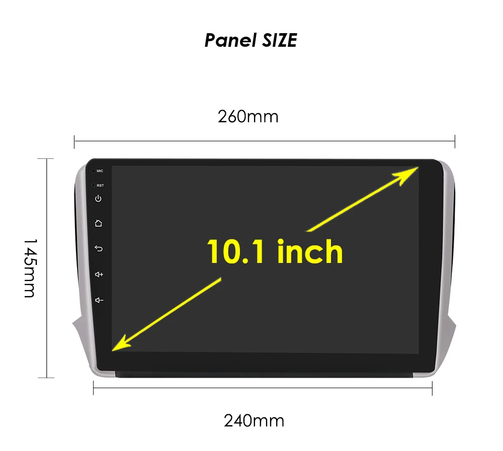 $113.00 2din Car Stereo for Android Multimidia Peugeot 208 2008 Series 2012-2018 GPS Player Navigation Auto Radio 8G+128G RDS SWC No DVD