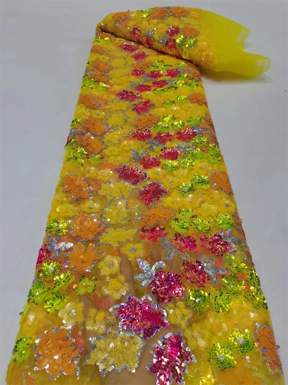 

PGC африканская кружевная ткань с блестками 2021 Высококачественная французская нигерийская Тюлевая Кружевная Ткань 5 ярдов для свадебного пл...