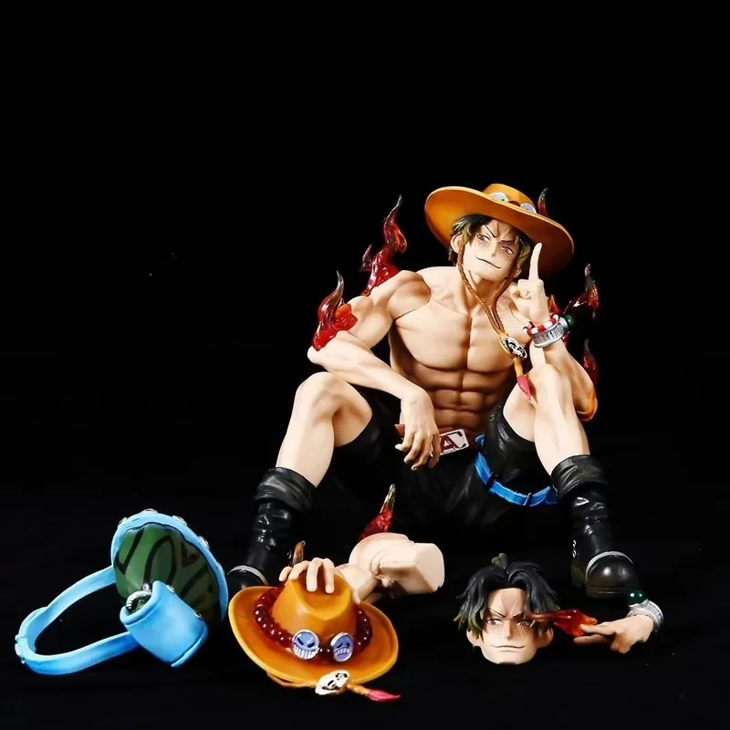 

15cm One Piece Ace Figure Marco Anime Figures Ace Gk Figurine Pvc Statue Figures Model Doll Collectible Decoration Toy Kids Gift