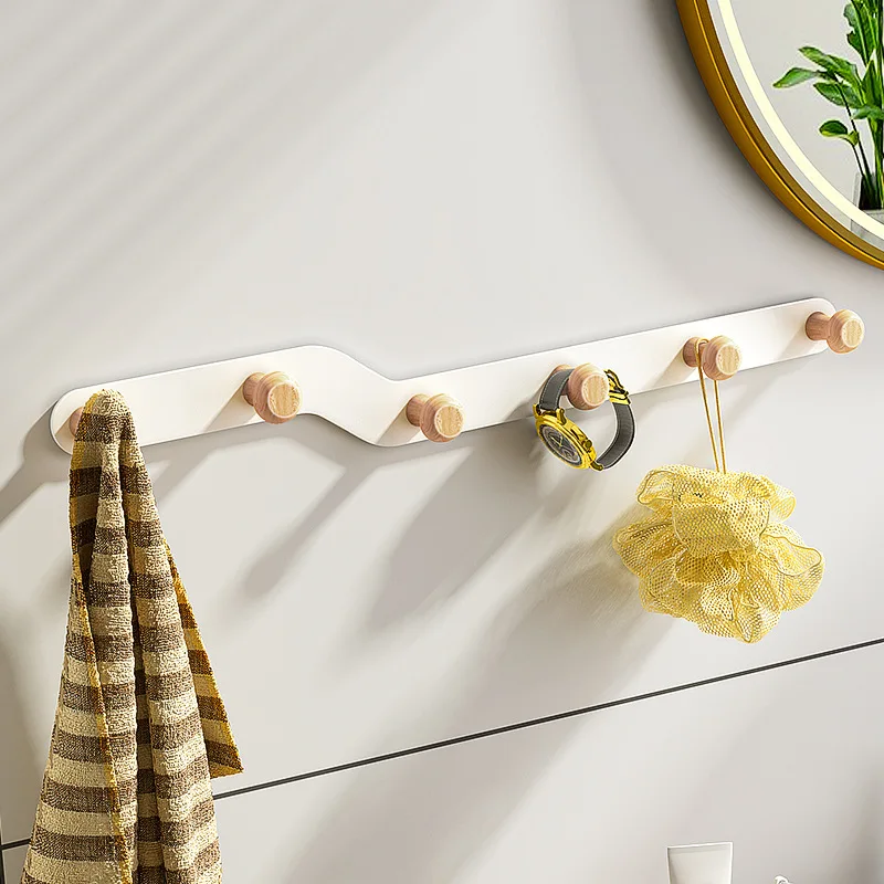 

Creative Hook Bamboo and Wood Wall Hook Clothes Hook Hallway Wall Hook hooks for hanging
