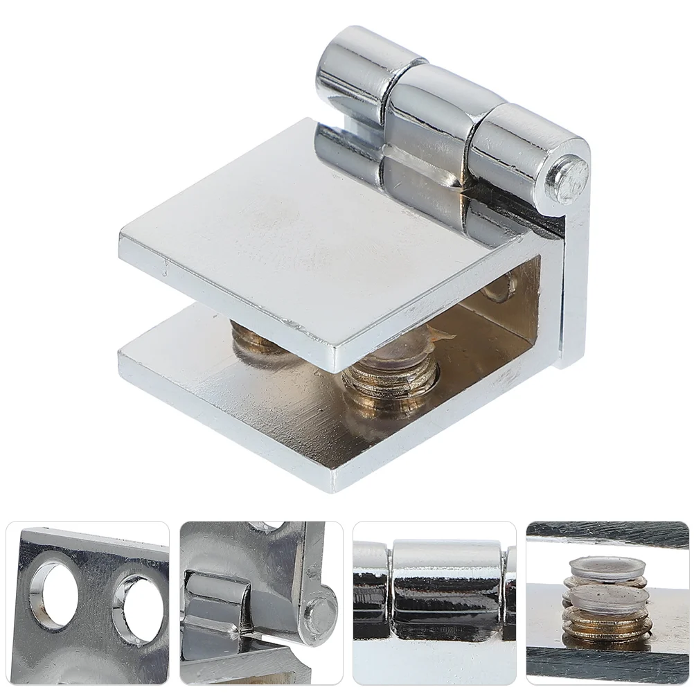 Glass Hinge Frameless Door Cabinet Hinges Metal Clip Bathroo
